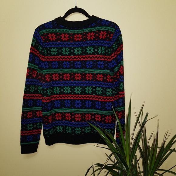 🔥HOST PICK NWT TOPSHOP Crewneck Snowflake Christmas Sweater - Picture 5 of 7